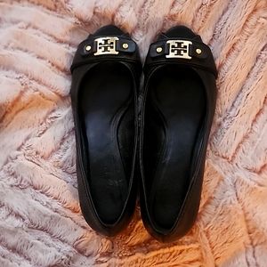 Tory Burch peep toe heels 1.25"